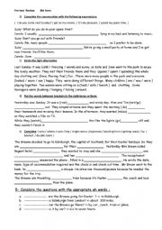 English Worksheet: Module 3 review