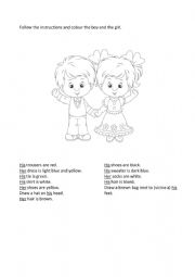 English Worksheet: HIS/HER