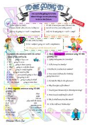 English Worksheet: To be going to