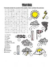 weather -2 - ESL worksheet by evergreen102