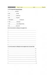 English Worksheet: HAVE/HAS GOT practical assignments