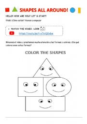 Shapes and colors with video