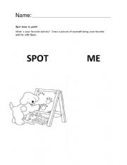 English Worksheet: Spot the dog