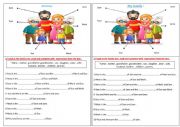 English Worksheet: family tree 