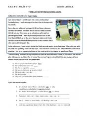 English Worksheet: Routines abilities and possibilities, 