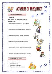 Adverbs of frequency - ESL worksheet by Profe Sidi