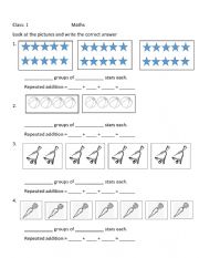 English Worksheet: Maths