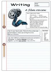 English Worksheet: A film review