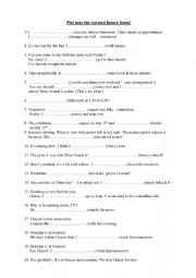 English Worksheet: How to express future actions