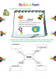 English Worksheet: Color Poetry