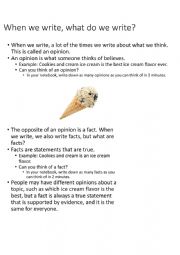 English Worksheet: Opinion Vs Fact