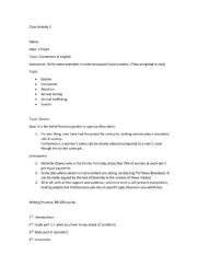 English Worksheet: Class Activity