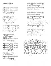 English Worksheet: Christmas Carols