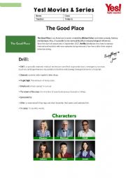 THE GOOD PLACE WORKSHEET