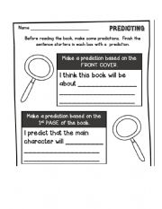 Making predictions worksheets
