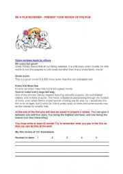 English Worksheet: Film review for the film 101 Dalmatians