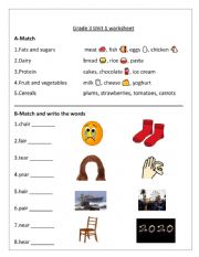 English Worksheet: vocabulary and grammar worksheet