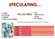 English Worksheet: Speculating