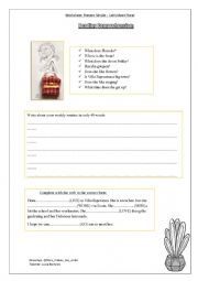 English Worksheet: Let�s meet Flora!