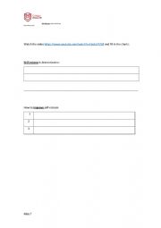 English Worksheet: Video Watching