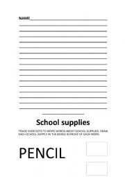 English Worksheet: School Supplies