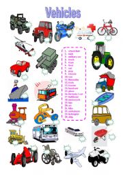 English Worksheet: Transports