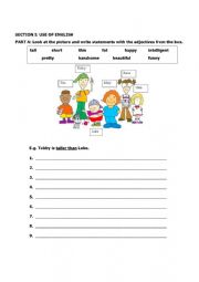 English Worksheet: Superlatives