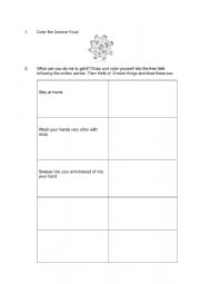 English Worksheet: Fight Corona