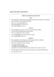 English Worksheet: Used to GRAMMAR 