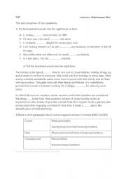 English Worksheet: PLACEMENT TEST GRAMMAR AND WRITING