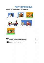 English Worksheet: Maisy�s Christmas Eve