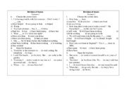 English Worksheet: Tenses