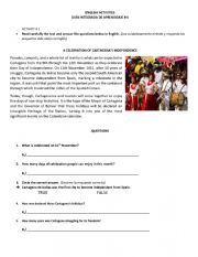 English worksheet: English activities