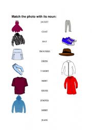 Join the nouns with the appropriate image - ESL worksheet by isabelmestanza