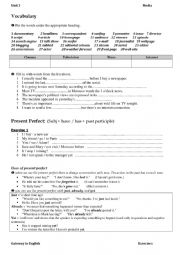 English worksheet: Revision 3rd unit 