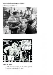 English Worksheet: Muhammad ali draft