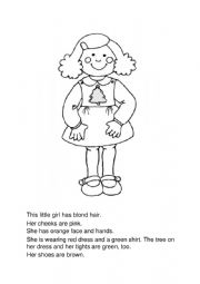 English Worksheet: Colours dictation 