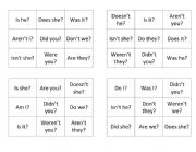 English Worksheet: Question tags Bingo