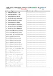 English Worksheet: match classroom language exercises 