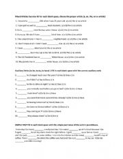 English Worksheet: mixed articles 