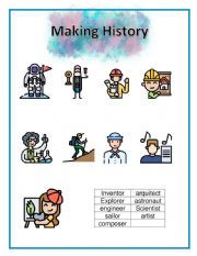 English Worksheet: Making History jobs