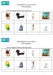 Movie activity - The secret life of pets worksheet