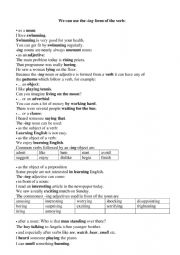 English Worksheet: Grammar_Gerunds