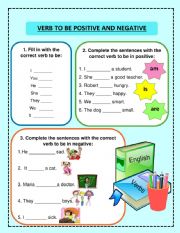 English Worksheet: VERB TO BE