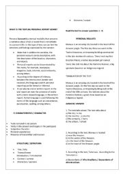 English Worksheet: Text and vocabulary 