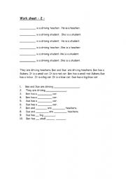 English Worksheet: Match Number to the picture.