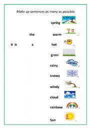 English Worksheet: seasons