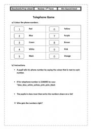 English Worksheet: review senth form