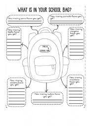 English Worksheet: School Bag 