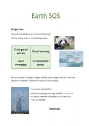 English Worksheet: Environment 